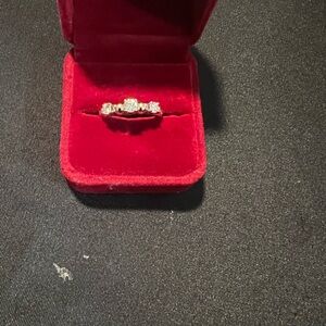 14k Gold and Diamond Solid Yellow Gold Beaded Flexible  Stackable Ring